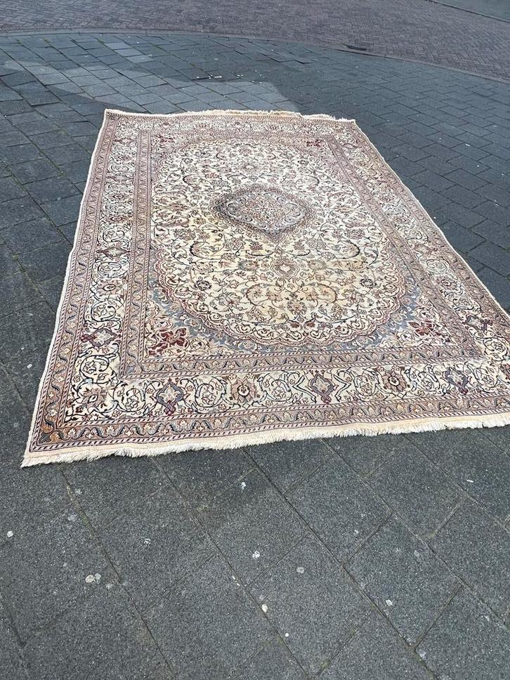Vintage bPerzisch tapijt, Handgeknoopte 250x355cm, Antiek en Kunst, Antiek | Kleding en Accessoires, Ophalen of Verzenden