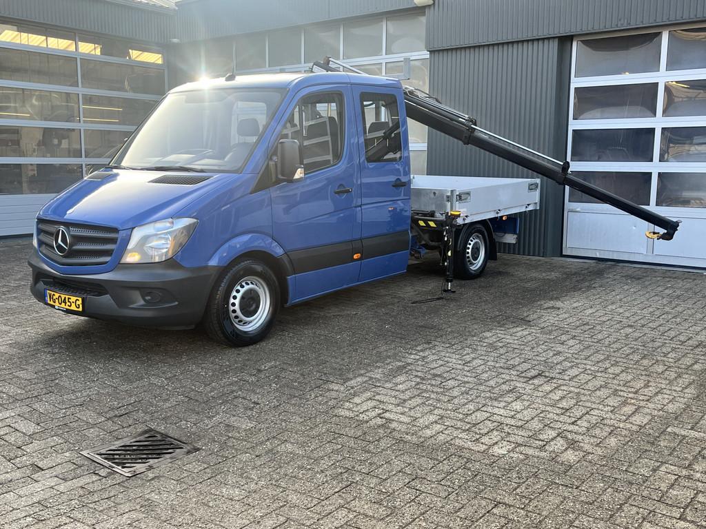 Mercedes-Benz Sprinter 310 2.2 CDI 366 DC Hiab 022T Laadkraa, Euro 5, Gebruikt, Zwart, 4 cilinders