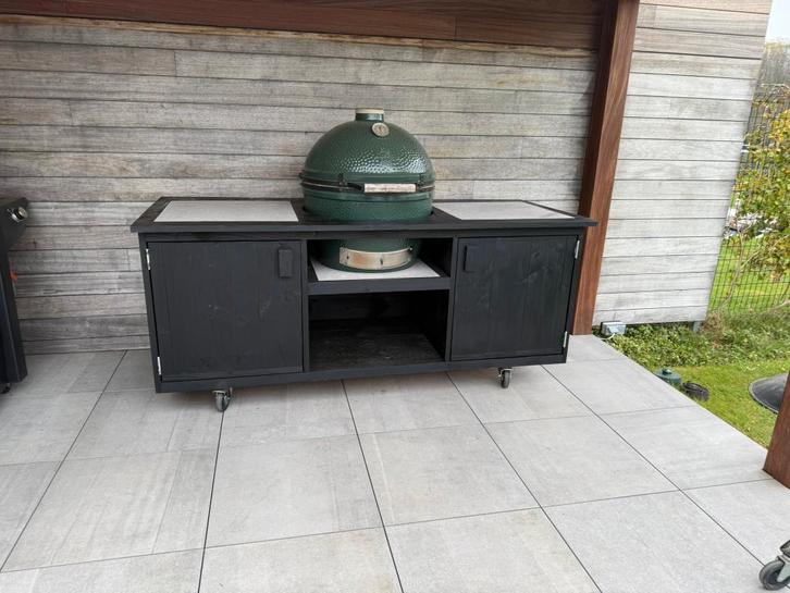 Black Douglas buitenkeuken XL Kamado Joe the bastard grill, Tuin en Terras, Buitenkeukens, Nieuw, Houtskool, Vrijstaand, Ophalen of Verzenden