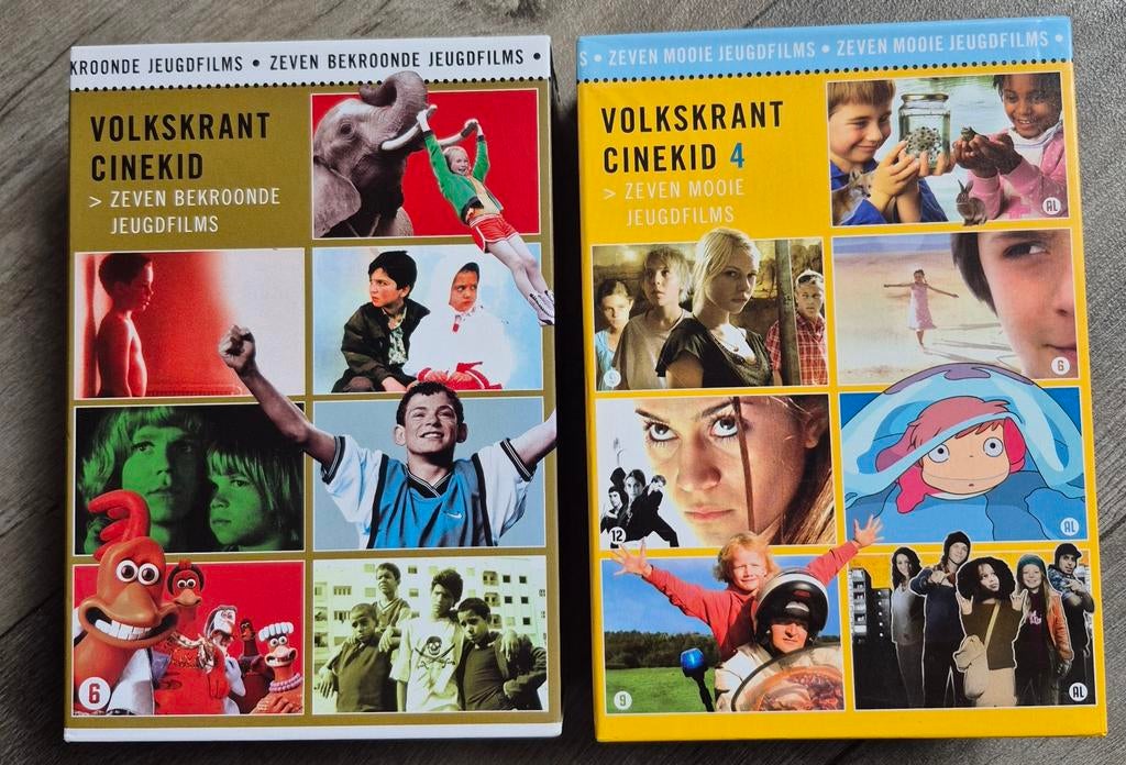 Volkskrant Cinekid DVD boxen - 2 stuks, Cd's en Dvd's, Alle leeftijden, Ophalen, Zo goed als nieuw