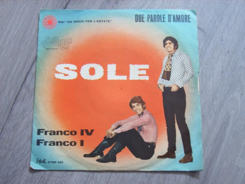 Single Franco IV & Franco I Sole, Ophalen of Verzenden, Zo goed als nieuw, Pop, Single