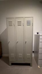 Stalen Kinderkledingkast met Planken en Hanggedeelte, Ophalen, Gebruikt, 100 tot 150 cm, Metaal