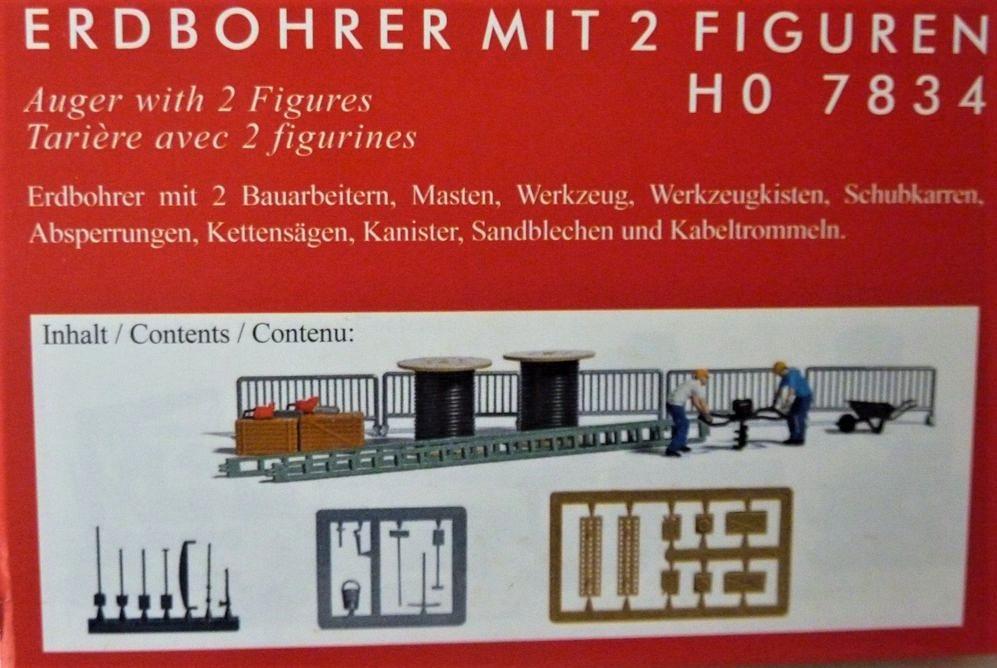 Busch H0 7834 - Set bouwvakkers + toebehoren in ovp, Hobby en Vrije tijd, Overige merken, Gelijkstroom of Wisselstroom, Overige typen