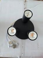 Philips Triospot Pongee Zwart met Hue White Spot, Metaal of Aluminium, Ophalen of Verzenden, Zo goed als nieuw, Modern