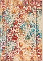 Bijzonder mooi en vrolijk vintage vloerkleed! (NIEUW!), 100 tot 150 cm, Vintage, Nieuw, Ophalen of Verzenden