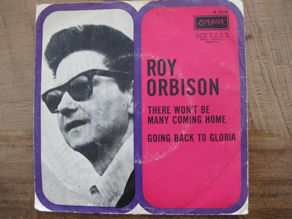 Single  Roy Orbison   "There won't be many coming home", Ophalen of Verzenden, Gebruikt, Pop