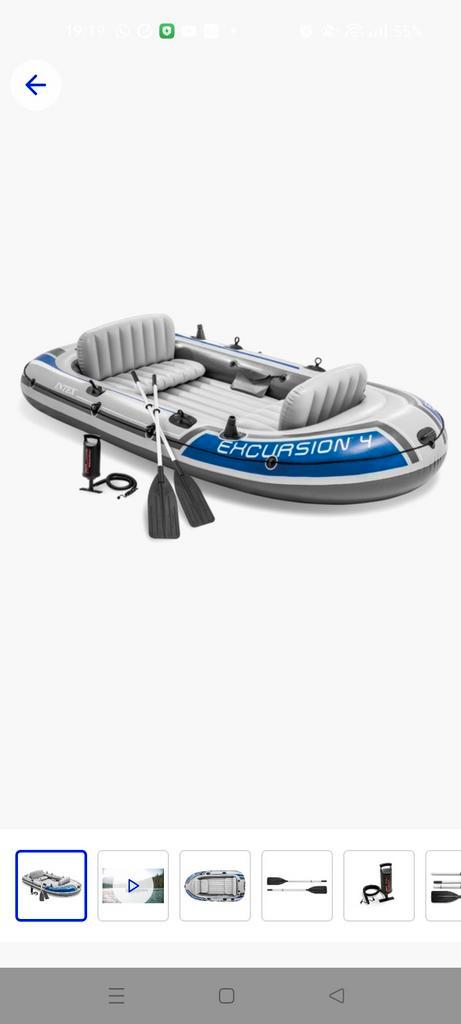 Intex Excursion 4 - Incl. Pomp & Peddels, Hobby en Vrije tijd, Overige Hobby en Vrije tijd, Zo goed als nieuw, Ophalen