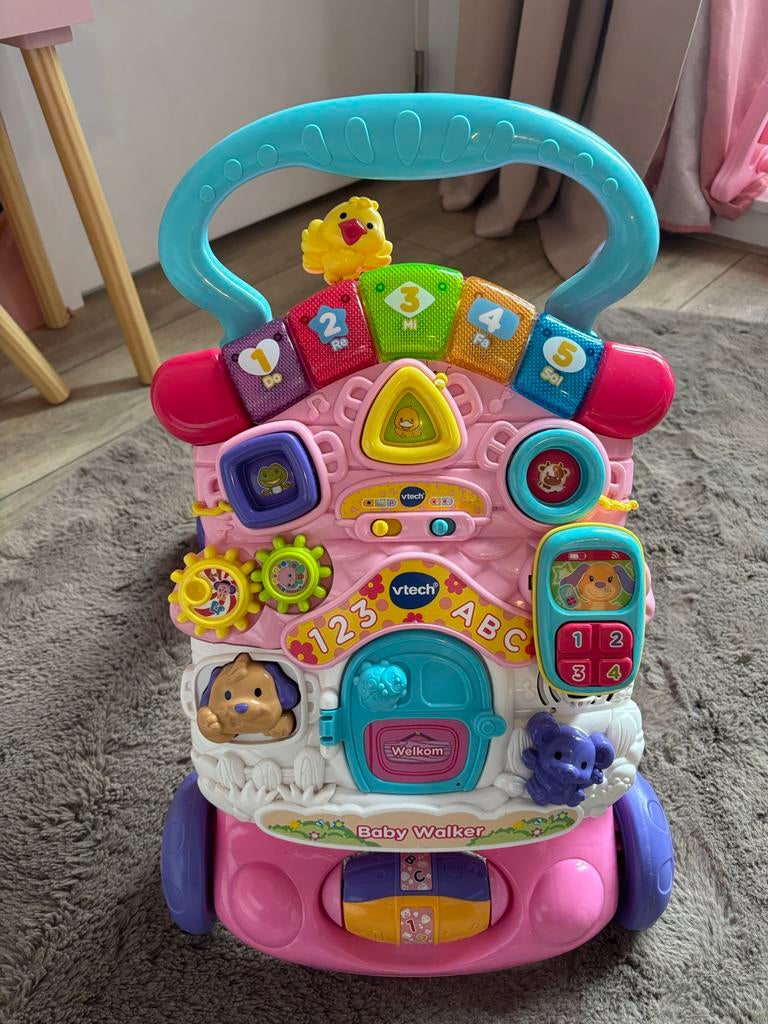 Vtech loopwagen roze, Ophalen, Gebruikt, Overige typen, Met geluid