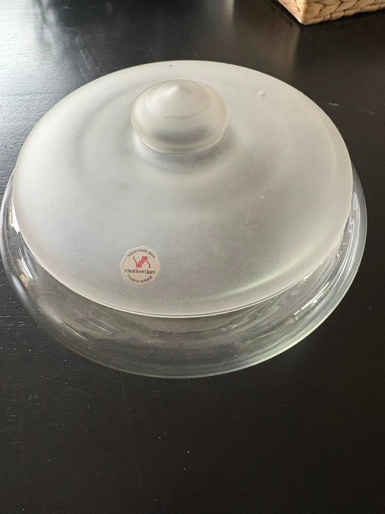 Royal Leerdam Glazen Koek/Snoeptrommel Nieuw, Ophalen of Verzenden, Zo goed als nieuw, Rechthoekig, Glas