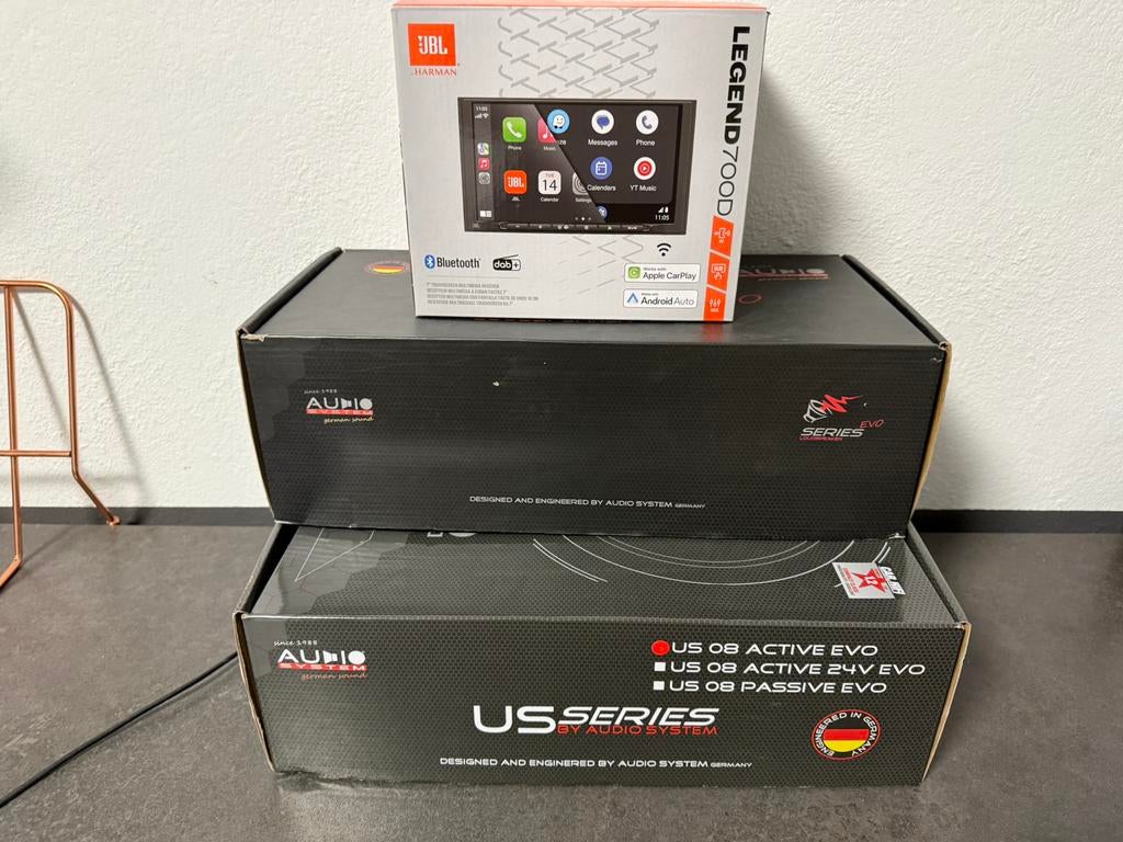 🔊 Complete Audio Installatie – Topgeluid! JBL + Audio Syste, Auto diversen, Autospeakers, Zo goed als nieuw, Ophalen of Verzenden