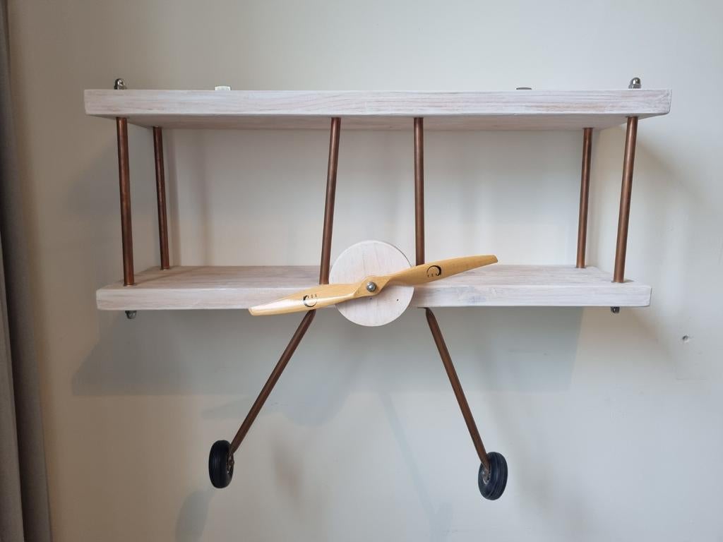 Zelfgemaakte vliegtuig boekenplank voor babykamer, Huis en Inrichting, Ophalen
