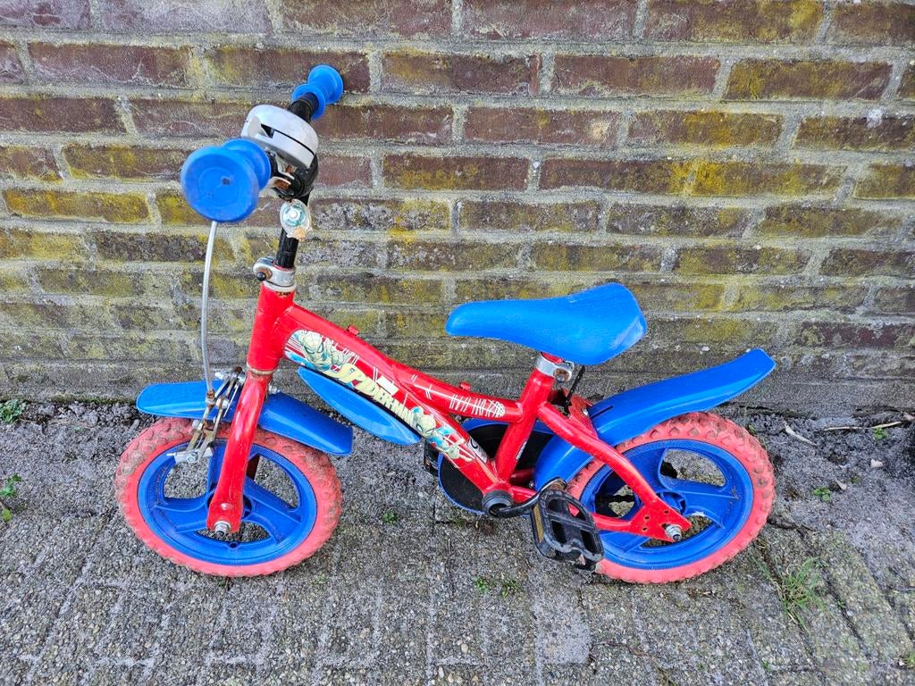 Spiderman kinderfiets 12 inch., Fietsen en Brommers, Ophalen, Gebruikt, Minder dan 16 inch, Spiderman
