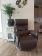 Sta op stoel Himolla bruin leer, Ophalen, Minder dan 75 cm, Leer, Zo goed als nieuw