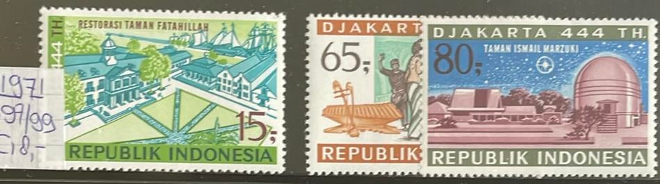 Indonesië - ZB697/699 - 1971 - postfris, Ophalen of Verzenden, Zuidoost-Azië