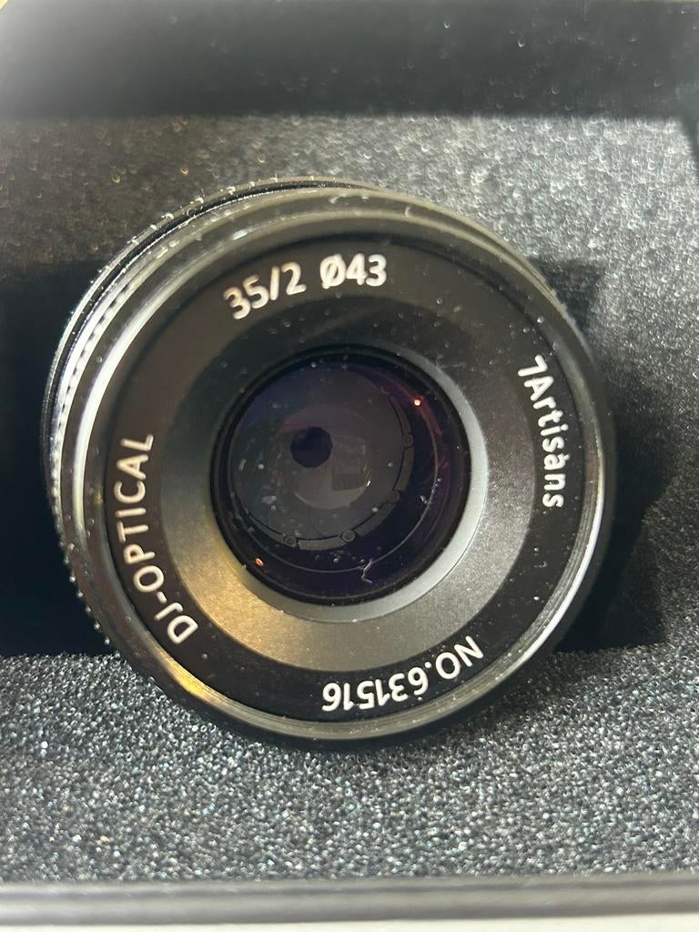 7artisans 35mm F2 lens m-mount leica mount, Ophalen of Verzenden, Gebruikt, Standaardlens