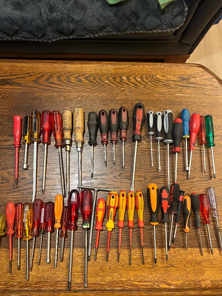 Partij schroevendraaiers Wiha Facom Xcelite e.a., Ophalen of Verzenden, Gebruikt