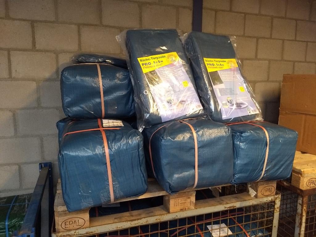 FAILLISSEMENTSPARTIJ NIEUWE Afdekzeilen 5x8 m 140 gr/m² dik, Nieuw, 15 m² of meer, Ophalen, Minder dan 4 cm