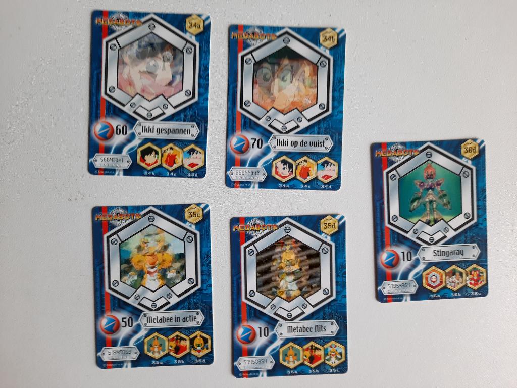 5 Megabots Fox TV Cards, Ophalen of Verzenden