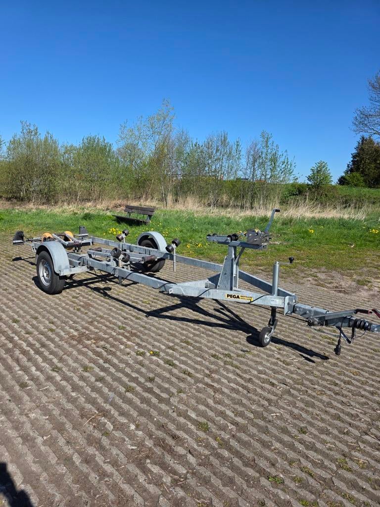 Pega boottrailer 1800 kg voor boten tot 6 meter, Minder dan 1500 kg, Overige typen, Minder dan 6 meter, Ophalen of Verzenden