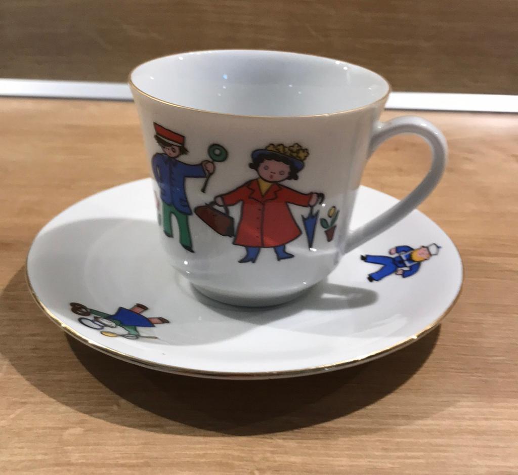 Kinder / Kop en schotel Selfmann Weiden Germany, Antiek en Kunst, Ophalen of Verzenden