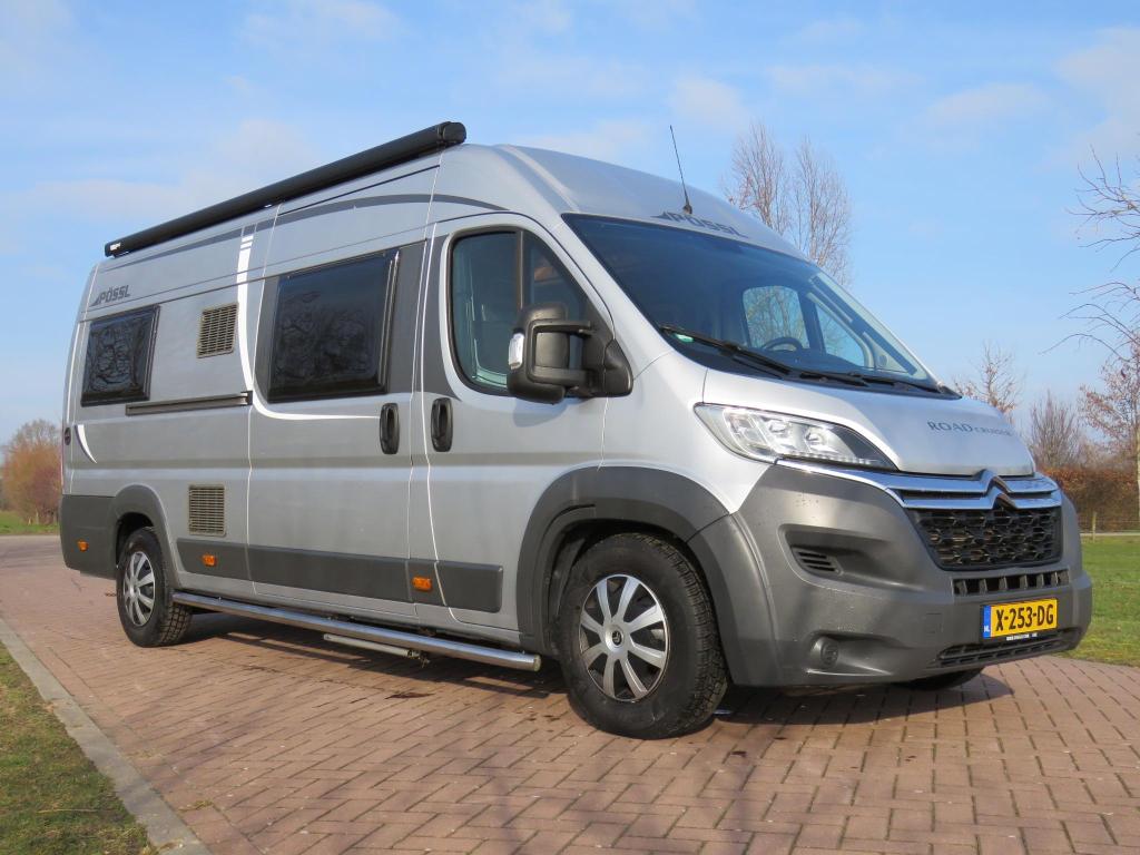 Pössl Roadcruiser 640 enkele bedden 150 Pk softclos, Caravans en Kamperen, Campers, Luifel, Ringverwarming, Pössl, 6 tot 7 meter