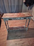 🔨  Gepimpte sidetable 100x80x34, Ophalen, Gebruikt, 50 tot 100 cm, Landelijk