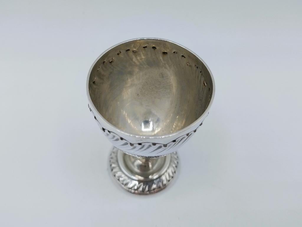 Zilveren eierhouder, A. Boulenger, Parijs, ca. 1890, Antiek en Kunst, Verzenden, Zilver
