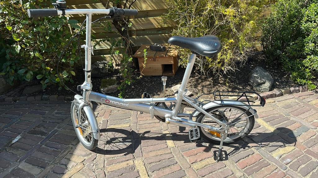 Nette Compass vouwfiets met opberghoes, Velgrem, 14 tot 16 inch, Versnellingen, Zo goed als nieuw