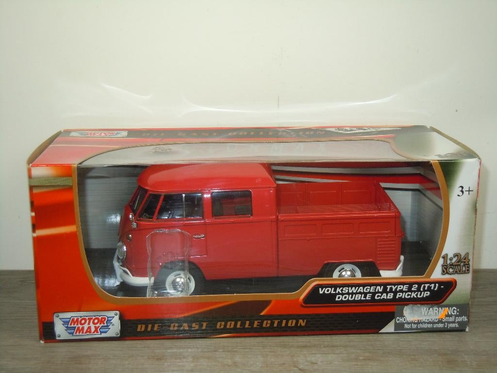 Volkswagen T1 noir mat/blanc mat 1/24 Motormax