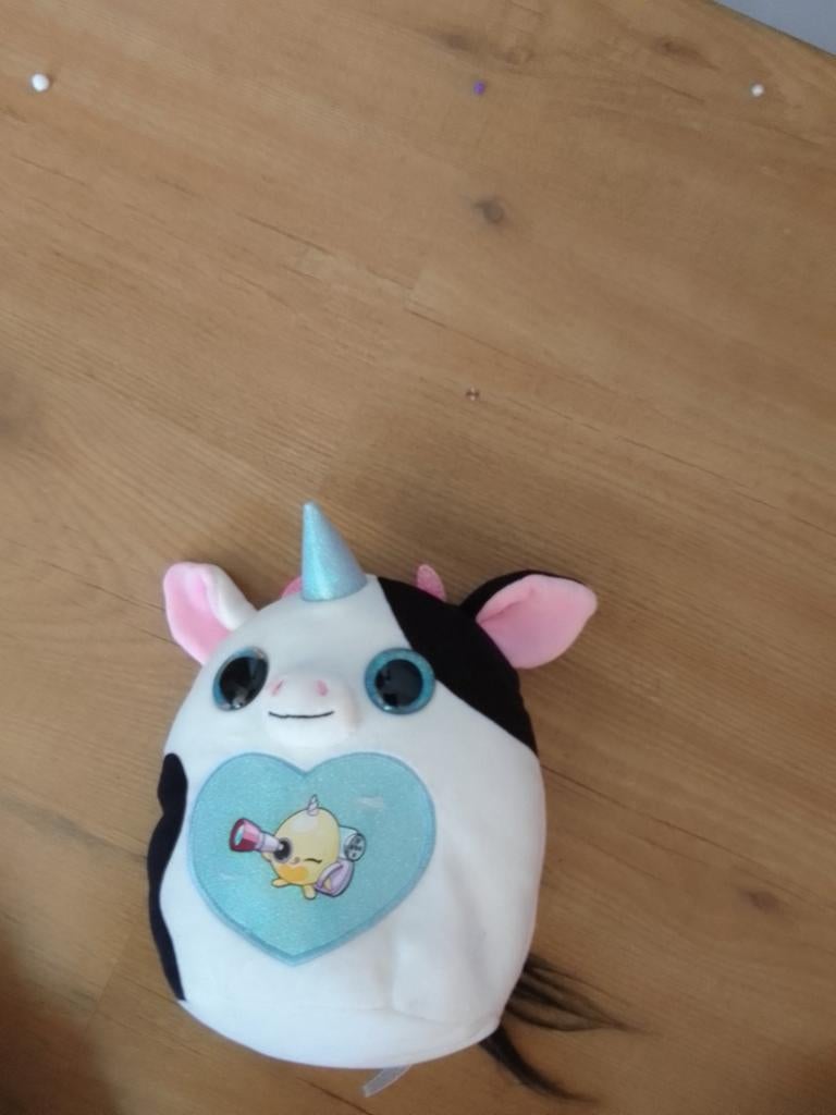 Zachte Koe Knuffel met Glimmende Blauwe Vleugels, Kinderen en Baby's, Speelgoed | Knuffels en Pluche, Ophalen of Verzenden