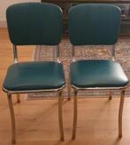 American Diner Stoelen Petrol, Gebruikt, Twee, Overige kleuren, Leer