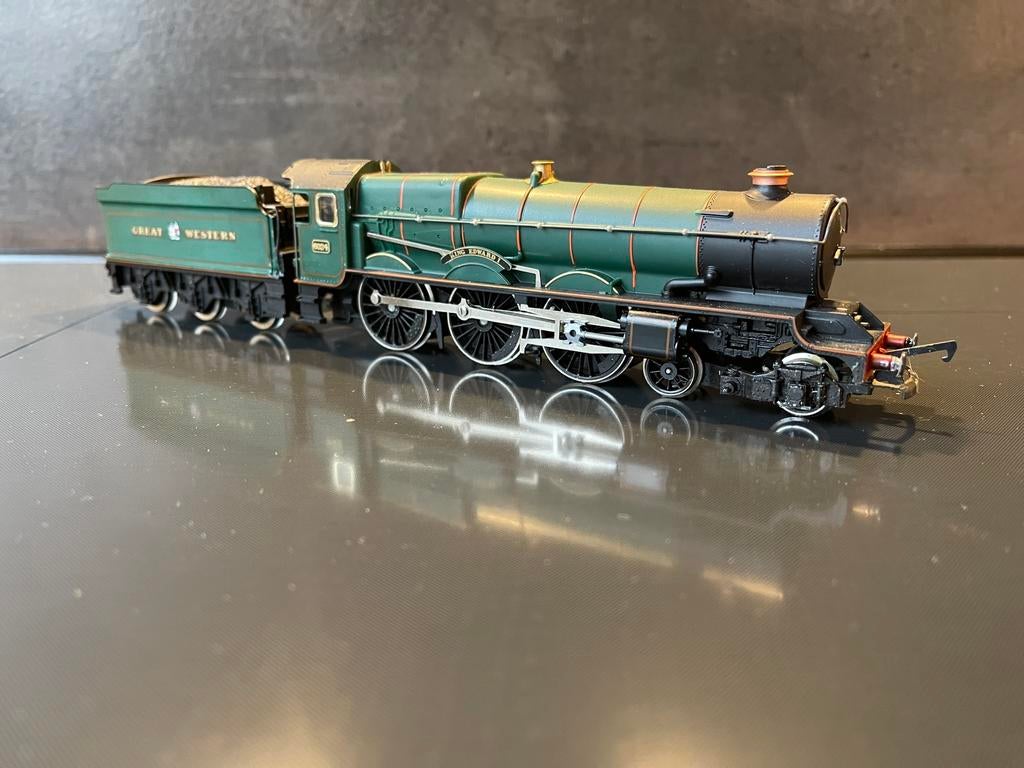 Hornby groene stoomlocomotief spoor 00, Overige merken, Ophalen of Verzenden, Zo goed als nieuw, Analoog
