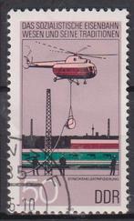 DDR 1985 Treinen Helicopter vliegtuig, Verzenden, Gestempeld, Treinen