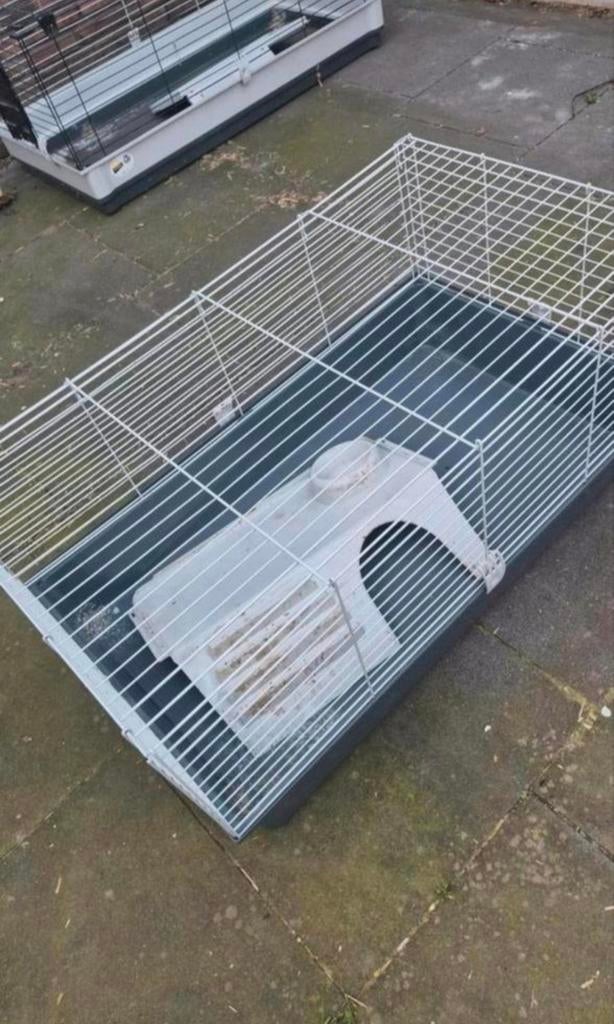 Ferplast konijnenhok grijs 45x95cm (binnenkooi), Dieren en Toebehoren, Knaagdieren en Konijnen | Hokken en Kooien, Ophalen, 60 tot 90 cm