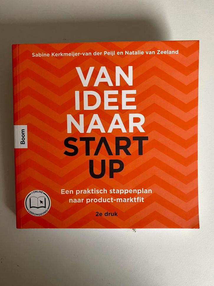 Studieboek: Van idee naar start-up, Boeken, Studieboeken en Cursussen, Gelezen, HBO, Gamma, Ophalen of Verzenden