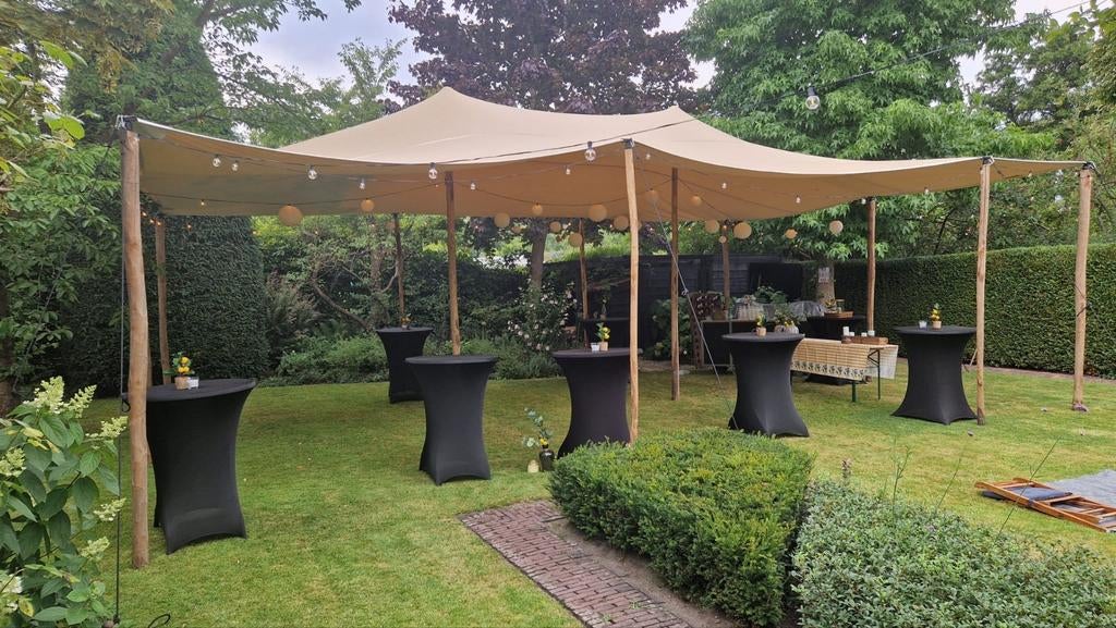 Stretchtent 10x6.5 te huur!, Ophalen