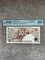 Nederland 100 Gulden 1992 Specimen PMG 64, Ophalen of Verzenden, 100 gulden, Los biljet