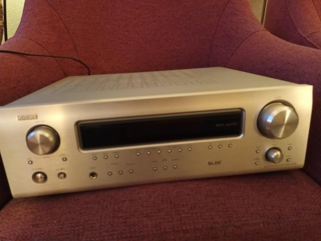 Denon DRA-700AE Stereo Receiver - Zilver, Ophalen, Denon, Zo goed als nieuw, 120 watt of meer