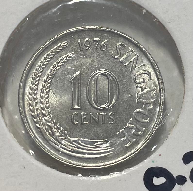 10 cent Singapore 1976, Ophalen of Verzenden, Zuidoost-Azië