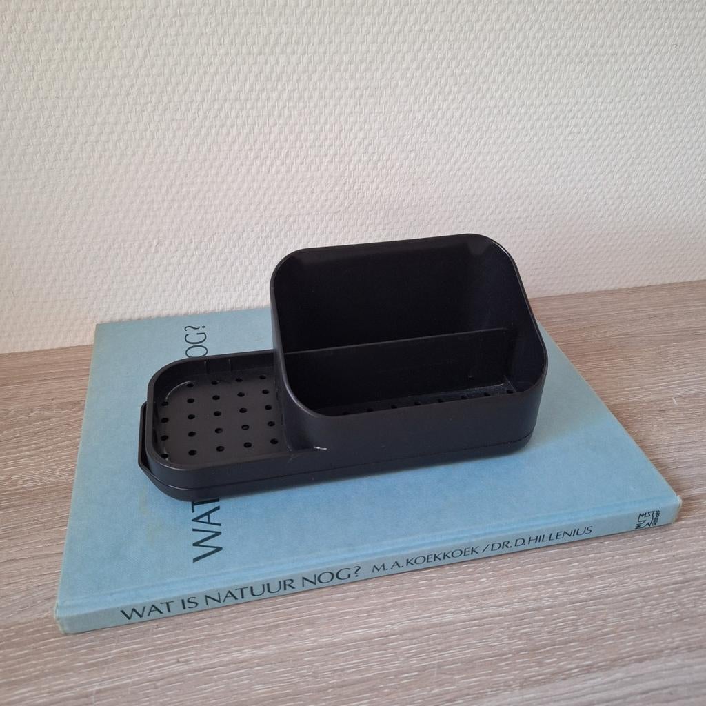 Zwarte kunststof badkamer/keuken organizer, Huis en Inrichting, Keuken | Keukenbenodigdheden, Zo goed als nieuw, Overige typen