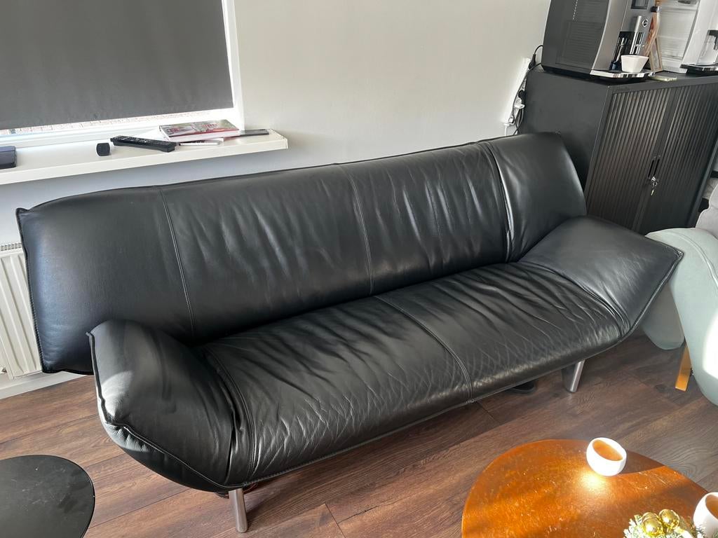 Leolux tango 2,5 zits 2meter breed devon colibri, Ophalen, Zo goed als nieuw, 200 tot 250 cm, Leer