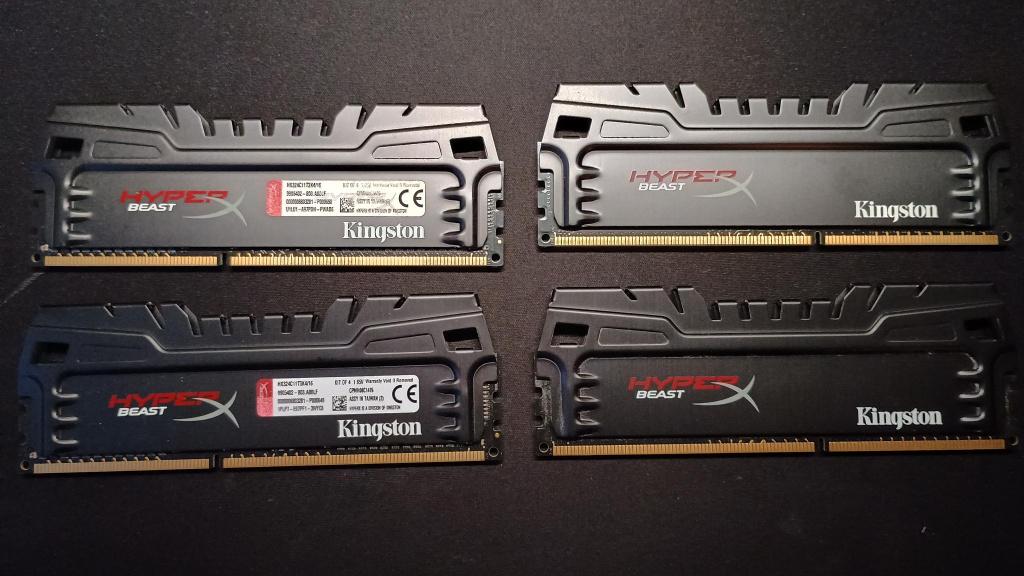 Kingston HyperX Predator 16GB Kit (4 x 4GB) DDR3‑2400, Computers en Software, RAM geheugen, DDR3, Ophalen of Verzenden, Zo goed als nieuw
