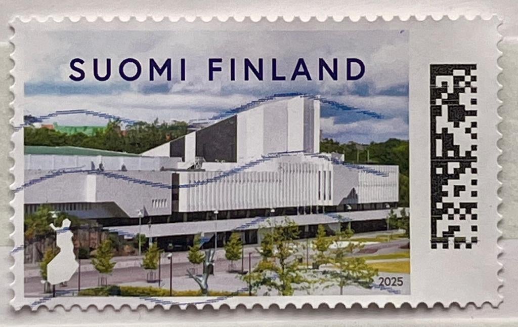 Postzegel Finland 2025 Finlandia concert hall, Verzenden, Finland, Gestempeld