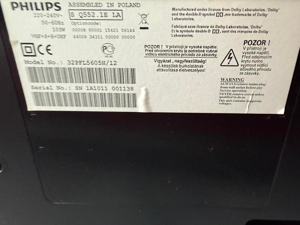 Philips tv, Audio, Tv en Foto, Ophalen, Philips, Gebruikt, 50 Hz