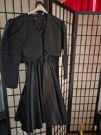 Zwarte baljurk met bolero, z.g.a.n., Maat 38/40 (M), Galajurk, Zwart, Ophalen of Verzenden