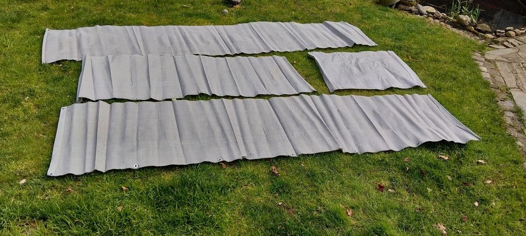 Balkon winddoeken 80cm hoog  grijs, Ophalen of Verzenden