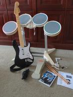 Nintendo Wii ROCK BAND bundel (spel/mic/drums/gitaar/usb), Ophalen, Muziek, Gebruikt, 3 spelers of meer