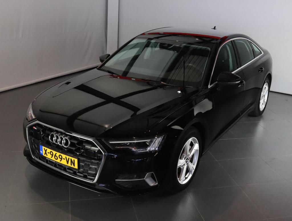 Audi A6 Limousine 40 TFSI Advanced edition, Leder en Stof, Zwart, Bedrijf, 204 pk