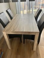 Eethoek met stoelen, Ophalen, Zo goed als nieuw, 4 tot 6 stoelen