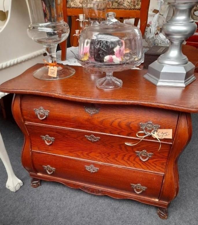 Mooie eiken laden kast, Huis en Inrichting, Zo goed als nieuw, 3 of 4 laden, Minder dan 100 cm, 25 tot 50 cm